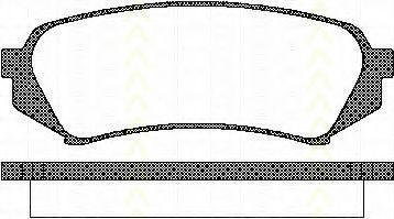 TRISCAN 8110 13049 Тормозные колодки для TOYOTA PRADO (Тойота/тоета Прадо) TRISCAN 8110 13049 Тормозные колодки для TOYOTA PRADO (Тойота/тоета Прадо)