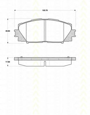 TRISCAN 8110 13071 Тормозные колодки для TOYOTA YARIS (Тойота/тоета Ярис) TRISCAN 8110 13071 Тормозные колодки для TOYOTA YARIS (Тойота/тоета Ярис)