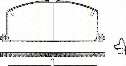 TRISCAN 8110 13089 Тормозные колодки для TOYOTA CORONA (Тойота/тоета Cорона) TRISCAN 8110 13089 Тормозные колодки для TOYOTA CORONA (Тойота/тоета Cорона)