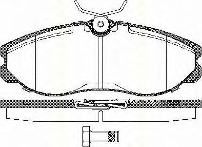 TRISCAN 8110 14174 Тормозные колодки для NISSAN (Ниссан) TRISCAN 8110 14174 Тормозные колодки для NISSAN (Ниссан)