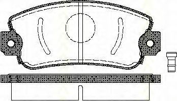 TRISCAN 8110 15505 Тормозные колодки для FIAT STRADA II (Фиат Страда 2) TRISCAN 8110 15505 Тормозные колодки для FIAT STRADA II (Фиат Страда 2)