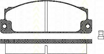 TRISCAN 8110 15507 Тормозные колодки для FIAT SUPERBRAVO (Фиат Супербраvо) TRISCAN 8110 15507 Тормозные колодки для FIAT SUPERBRAVO (Фиат Супербраvо)