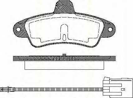 TRISCAN 8110 16162 Тормозные колодки для FORD MONDEO (Форд Мондэо) TRISCAN 8110 16162 Тормозные колодки для FORD MONDEO (Форд Мондэо)