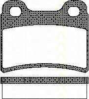 TRISCAN 8110 16165 Тормозные колодки для KIA MENTOR (Киа Мэнтор) TRISCAN 8110 16165 Тормозные колодки для KIA MENTOR (Киа Мэнтор)