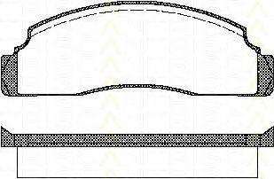 TRISCAN 8110 16224 Тормозные колодки для FORD FIESTA (Форд Фиэста) TRISCAN 8110 16224 Тормозные колодки для FORD FIESTA (Форд Фиэста)