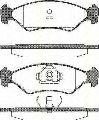TRISCAN 8110 16918 Тормозные колодки для FORD FIESTA (Форд Фиэста) TRISCAN 8110 16918 Тормозные колодки для FORD FIESTA (Форд Фиэста)