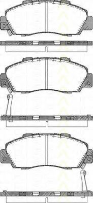 TRISCAN 8110 17009 Тормозные колодки для HONDA SHUTTLE (Хонда Шуттлэ) TRISCAN 8110 17009 Тормозные колодки для HONDA SHUTTLE (Хонда Шуттлэ)