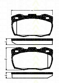 TRISCAN 8110 17021 Тормозные колодки для LAND ROVER DEFENDER (Ленд ровер/лэнд ровер Дэфэндэр) TRISCAN 8110 17021 Тормозные колодки для LAND ROVER DEFENDER (Ленд ровер/лэнд ровер Дэфэндэр)