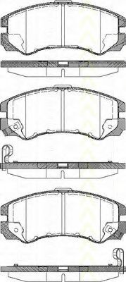 TRISCAN 8110 24010 Тормозные колодки для OPEL FRONTERA B (Опель Фронтера б) TRISCAN 8110 24010 Тормозные колодки для OPEL FRONTERA B (Опель Фронтера б)