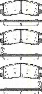 TRISCAN 8110 24015 Тормозные колодки для BUICK (Бьюик) TRISCAN 8110 24015 Тормозные колодки для BUICK (Бьюик)