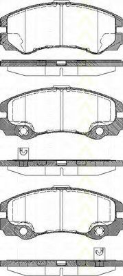 TRISCAN 8110 24016 Тормозные колодки для OPEL FRONTERA B (Опель Фронтера б) TRISCAN 8110 24016 Тормозные колодки для OPEL FRONTERA B (Опель Фронтера б)