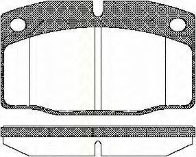 TRISCAN 8110 24234 Тормозные колодки для OPEL OMEGA A (Опель Омэга а) TRISCAN 8110 24234 Тормозные колодки для OPEL OMEGA A (Опель Омэга а)