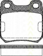 TRISCAN 8110 24865 Тормозные колодки для OPEL OMEGA A (Опель Омэга а) TRISCAN 8110 24865 Тормозные колодки для OPEL OMEGA A (Опель Омэга а)