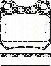 TRISCAN 8110 24866 Тормозные колодки для OPEL OMEGA A (Опель Омэга а) TRISCAN 8110 24866 Тормозные колодки для OPEL OMEGA A (Опель Омэга а)