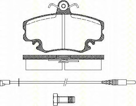 TRISCAN 8110 25005 Тормозные колодки для RENAULT CLIO I (Рено Cлио и) TRISCAN 8110 25005 Тормозные колодки для RENAULT CLIO I (Рено Cлио и)