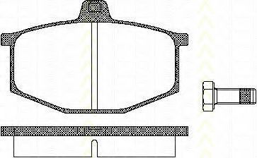 TRISCAN 8110 25754 Тормозные колодки для RENAULT LE CAR (Рено Лэ cар) TRISCAN 8110 25754 Тормозные колодки для RENAULT LE CAR (Рено Лэ cар)