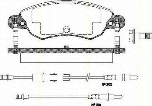 TRISCAN 8110 28016 Тормозные колодки для CITROËN C5 II (CитроËн С5 2) TRISCAN 8110 28016 Тормозные колодки для CITROËN C5 II (CитроËн С5 2)