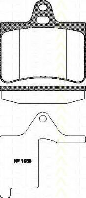 TRISCAN 8110 28017 Тормозные колодки для CITROËN C5 II (CитроËн С5 2) TRISCAN 8110 28017 Тормозные колодки для CITROËN C5 II (CитроËн С5 2)