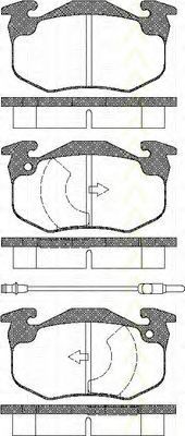 TRISCAN 8110 28034 Тормозные колодки для PEUGEOT 205 I (Пежо 205 и) TRISCAN 8110 28034 Тормозные колодки для PEUGEOT 205 I (Пежо 205 и)