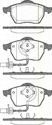 TRISCAN 8110 29016 Тормозные колодки для VOLKSWAGEN (Фольксваген) TRISCAN 8110 29016 Тормозные колодки для VOLKSWAGEN (Фольксваген)