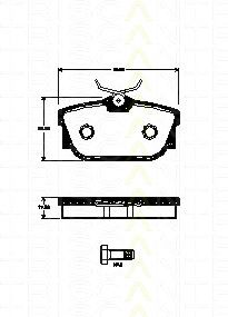TRISCAN 8110 29063 Тормозные колодки для VOLKSWAGEN (Фольксваген) TRISCAN 8110 29063 Тормозные колодки для VOLKSWAGEN (Фольксваген)