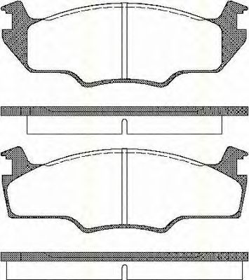 TRISCAN 8110 29102 Тормозные колодки для VOLKSWAGEN SCIROCCO (Фольксваген Сcироccо) TRISCAN 8110 29102 Тормозные колодки для VOLKSWAGEN SCIROCCO (Фольксваген Сcироccо)