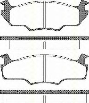 TRISCAN 8110 29237 Тормозные колодки для VOLKSWAGEN CADDY I (Фольксваген Cаддъ и) TRISCAN 8110 29237 Тормозные колодки для VOLKSWAGEN CADDY I (Фольксваген Cаддъ и)