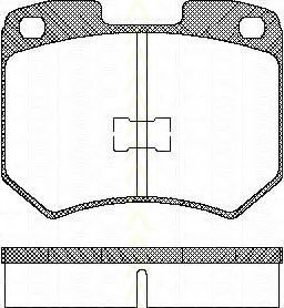 TRISCAN 8110 29771 Тормозные колодки для AUDI 100 (Ауди 100) TRISCAN 8110 29771 Тормозные колодки для AUDI 100 (Ауди 100)