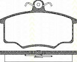 TRISCAN 8110 29945 Тормозные колодки для AUDI 80 (Ауди 80) TRISCAN 8110 29945 Тормозные колодки для AUDI 80 (Ауди 80)