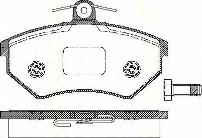 TRISCAN 8110 29986 Тормозные колодки для AUDI 90 (Ауди 90) TRISCAN 8110 29986 Тормозные колодки для AUDI 90 (Ауди 90)