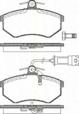 TRISCAN 8110 29987 Тормозные колодки для VOLKSWAGEN (Фольксваген) TRISCAN 8110 29987 Тормозные колодки для VOLKSWAGEN (Фольксваген)