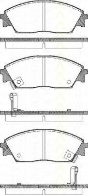 TRISCAN 8110 40977 Тормозные колодки для HONDA PRELUDE III (Хонда Прэлудэ 3) TRISCAN 8110 40977 Тормозные колодки для HONDA PRELUDE III (Хонда Прэлудэ 3)