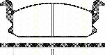 TRISCAN 8110 41122 Тормозные колодки для DAIHATSU CHARADE II (Дайхатсу Чарадэ 2) TRISCAN 8110 41122 Тормозные колодки для DAIHATSU CHARADE II (Дайхатсу Чарадэ 2)