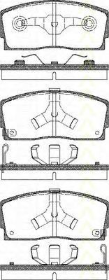 TRISCAN 8110 41917 Тормозные колодки для DAIHATSU CHARADE II (Дайхатсу Чарадэ 2) TRISCAN 8110 41917 Тормозные колодки для DAIHATSU CHARADE II (Дайхатсу Чарадэ 2)
