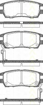 TRISCAN 8110 42003 Тормозные колодки для MITSUBISHI SIGMA (Митсубиши/митсубиси Сигма) TRISCAN 8110 42003 Тормозные колодки для MITSUBISHI SIGMA (Митсубиши/митсубиси Сигма)