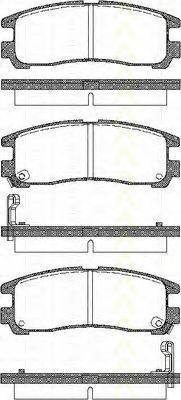 TRISCAN 8110 42006 Тормозные колодки для MITSUBISHI SIGMA (Митсубиши/митсубиси Сигма) TRISCAN 8110 42006 Тормозные колодки для MITSUBISHI SIGMA (Митсубиши/митсубиси Сигма)