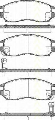 TRISCAN 8110 42010 Тормозные колодки для MITSUBISHI ETERNA IV (Митсубиши/митсубиси Этэрна иv) TRISCAN 8110 42010 Тормозные колодки для MITSUBISHI ETERNA IV (Митсубиши/митсубиси Этэрна иv)