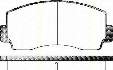 TRISCAN 8110 42021 Тормозные колодки для MITSUBISHI PAJERO/SHOGUN (Митсубиши/митсубиси Пажэро/шогун) TRISCAN 8110 42021 Тормозные колодки для MITSUBISHI PAJERO/SHOGUN (Митсубиши/митсубиси Пажэро/шогун)
