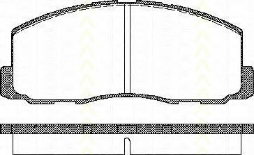 TRISCAN 8110 42125 Тормозные колодки для MITSUBISHI ETERNA III (Митсубиши/митсубиси Этэрна 3) TRISCAN 8110 42125 Тормозные колодки для MITSUBISHI ETERNA III (Митсубиши/митсубиси Этэрна 3)