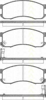 TRISCAN 8110 50165 Тормозные колодки для MAZDA 626 III (Мазда 626 3) TRISCAN 8110 50165 Тормозные колодки для MAZDA 626 III (Мазда 626 3)