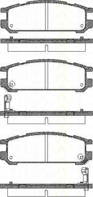 TRISCAN 8110 68171 Тормозные колодки для SUBARU LIBERTY III (Субару Либэртъ 3) TRISCAN 8110 68171 Тормозные колодки для SUBARU LIBERTY III (Субару Либэртъ 3)