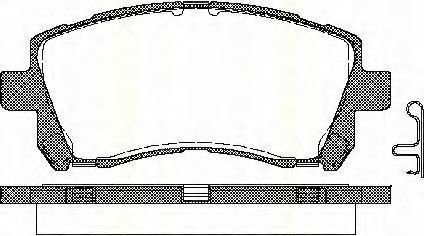 TRISCAN 8110 68173 Тормозные колодки для SUBARU LIBERTY III (Субару Либэртъ 3) TRISCAN 8110 68173 Тормозные колодки для SUBARU LIBERTY III (Субару Либэртъ 3)
