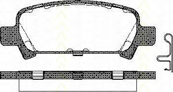 TRISCAN 8110 68174 Тормозные колодки для SUBARU LIBERTY III (Субару Либэртъ 3) TRISCAN 8110 68174 Тормозные колодки для SUBARU LIBERTY III (Субару Либэртъ 3)