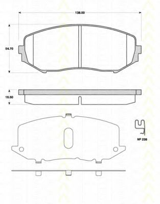 TRISCAN 8110 69018 Тормозные колодки для SUZUKI GRAND NOMADE II (Сузуки Гранд номадэ 2) TRISCAN 8110 69018 Тормозные колодки для SUZUKI GRAND NOMADE II (Сузуки Гранд номадэ 2)