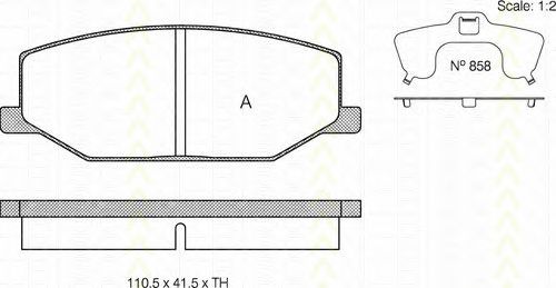 TRISCAN 8110 69859 Тормозные колодки для SUZUKI JIMNY SIERRA (Сузуки Жимнъ сиэрра) TRISCAN 8110 69859 Тормозные колодки для SUZUKI JIMNY SIERRA (Сузуки Жимнъ сиэрра)