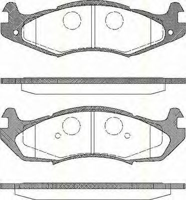 TRISCAN 8110 80524 Тормозные колодки для JEEP CHEROKEE (Джип Чироки) TRISCAN 8110 80524 Тормозные колодки для JEEP CHEROKEE (Джип Чироки)