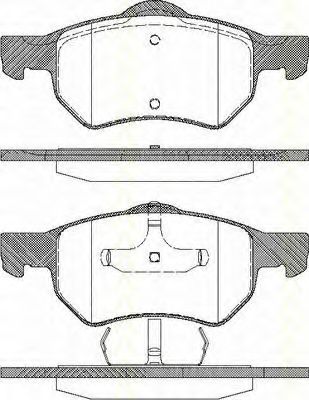TRISCAN 8110 80598 Тормозные колодки для CHRYSLER TOWN COUNTRY IV (Крайслер Таун кантри 4) TRISCAN 8110 80598 Тормозные колодки для CHRYSLER TOWN COUNTRY IV (Крайслер Таун кантри 4)
