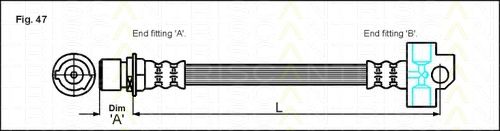TRISCAN 8150 16215 Тормозной шланг для FORD TRANSIT (Форд Трансит) TRISCAN 8150 16215 Тормозной шланг для FORD TRANSIT (Форд Трансит)