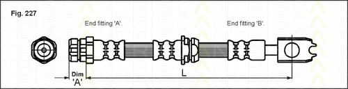 TRISCAN 8150 29127 Тормозной шланг для SEAT IBIZA IV (Сеат Ибица 4) TRISCAN 8150 29127 Тормозной шланг для SEAT IBIZA IV (Сеат Ибица 4)