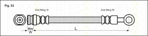 TRISCAN 8150 40104 Тормозной шланг для HONDA ACCORD II (Хонда Аccорд 2) TRISCAN 8150 40104 Тормозной шланг для HONDA ACCORD II (Хонда Аccорд 2)